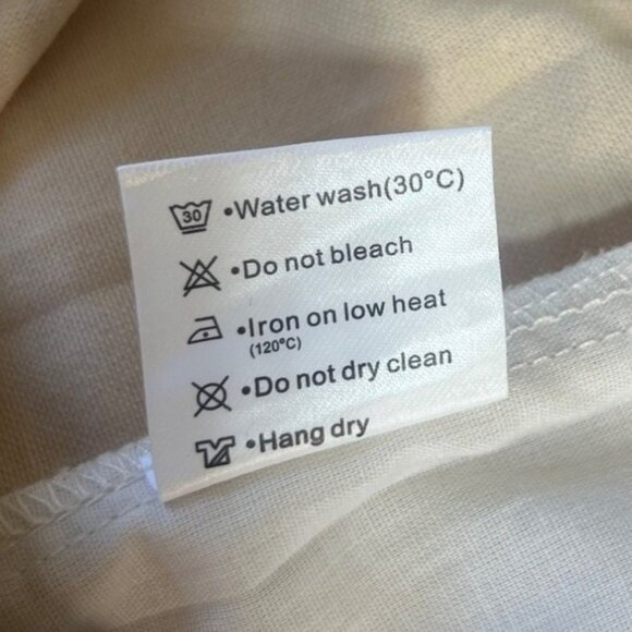 NiMin Pull On Cargo Pants Womens Medium Beige New Elastic Waist Draw String - Picture 8 of 10